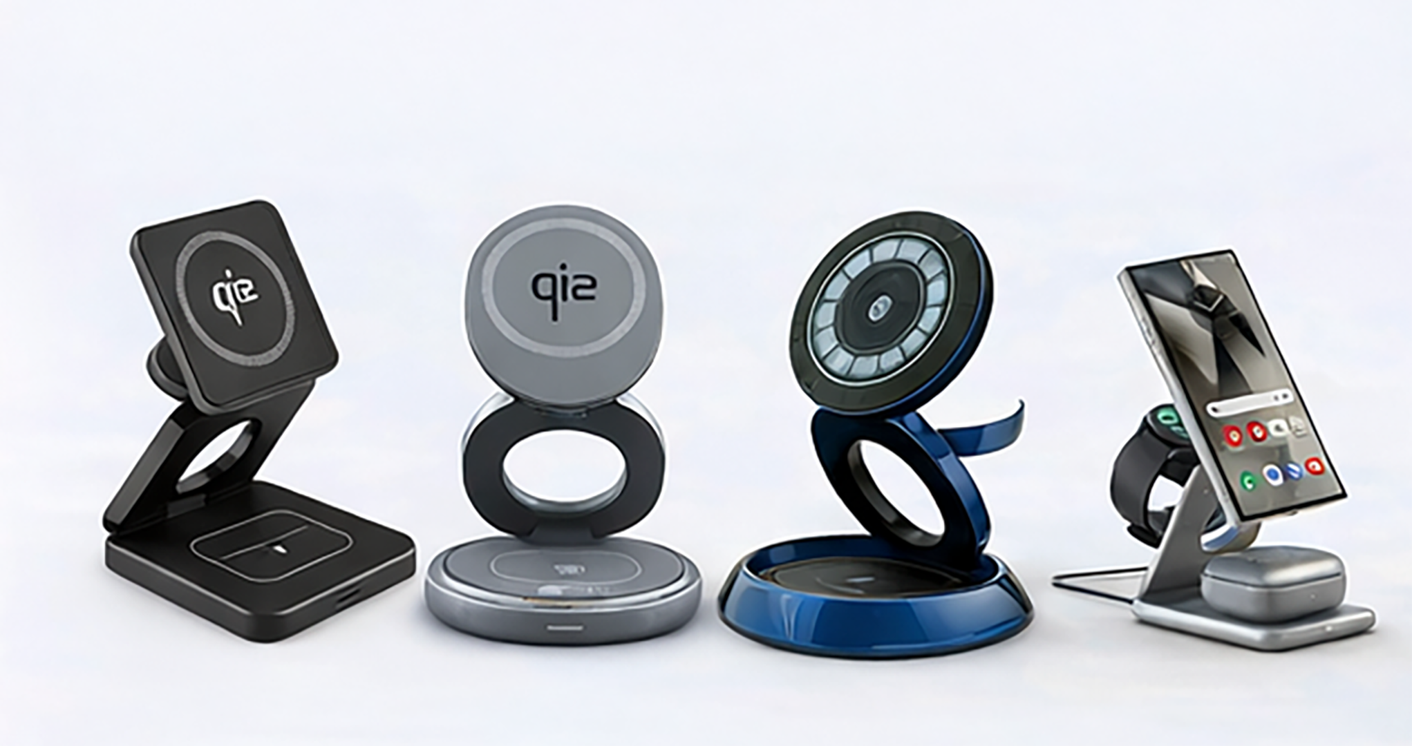 The Urban Geek Wireless Chargers all together