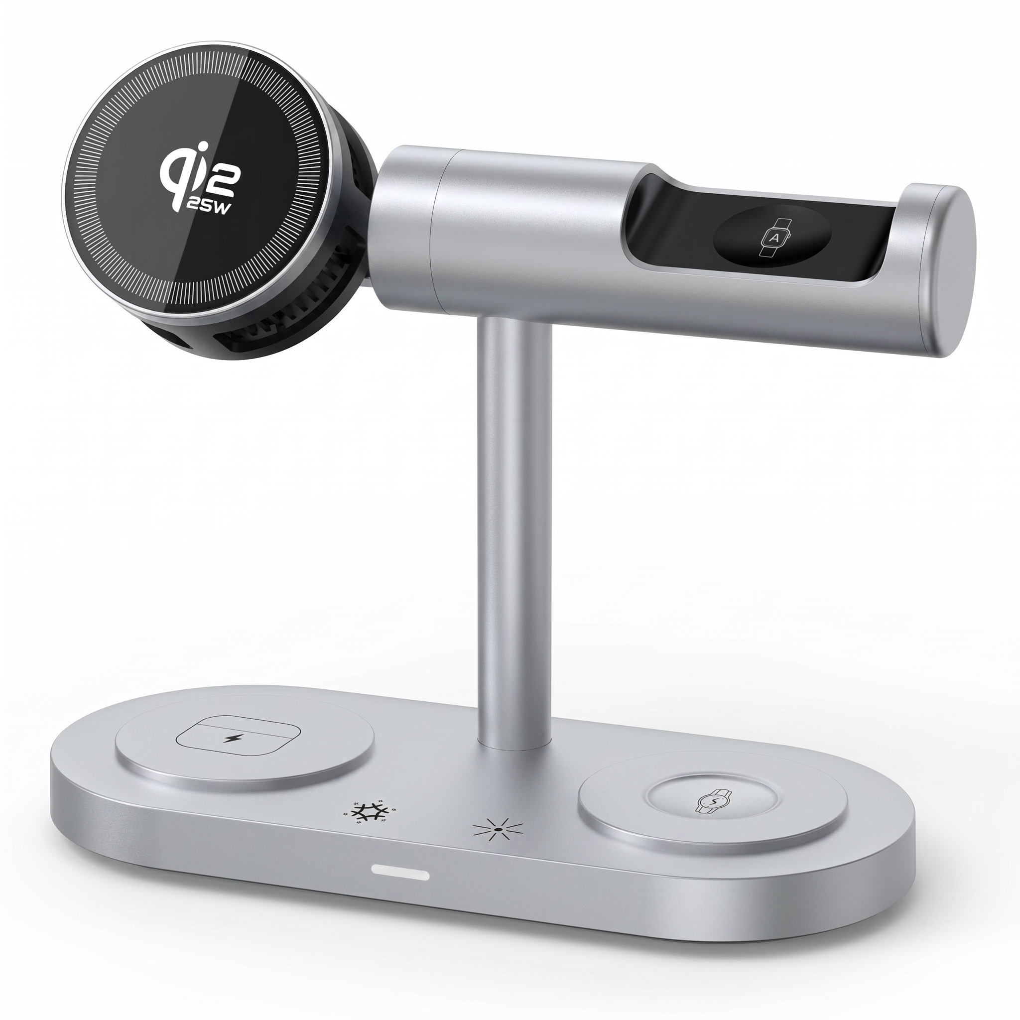 FlexAura - Qi2.2 | 25 Watts Nightstand Charger for Apple and Android