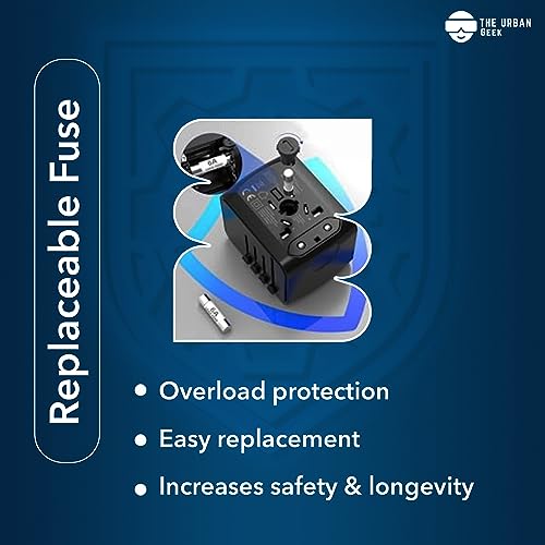 Replaceable Fuse - PowerPort Travel - International Travel Adapter