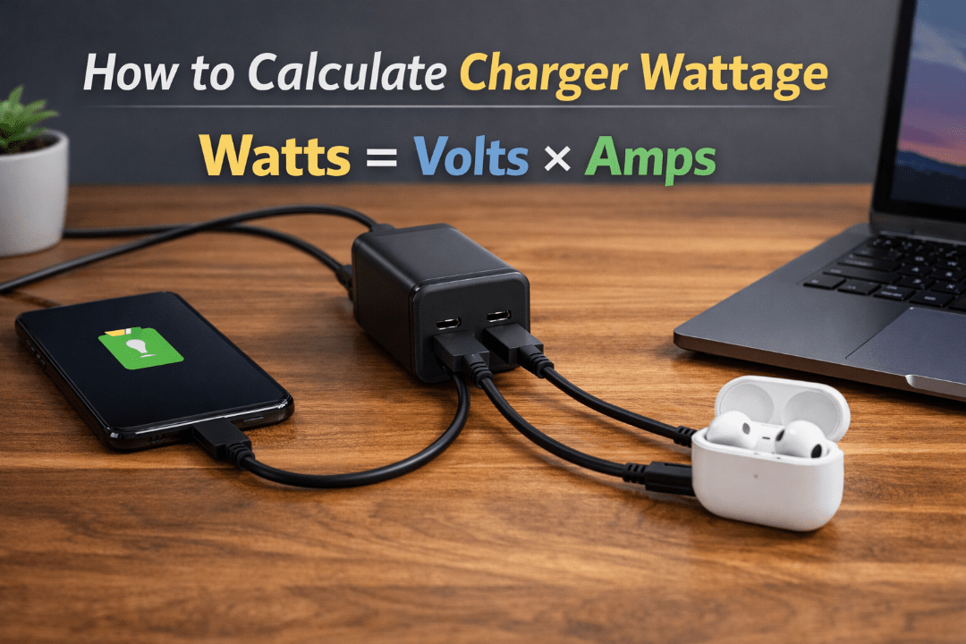 How to Calculate Charger Wattage (Without Guessing or Overbuying) - TheUrbanGeek