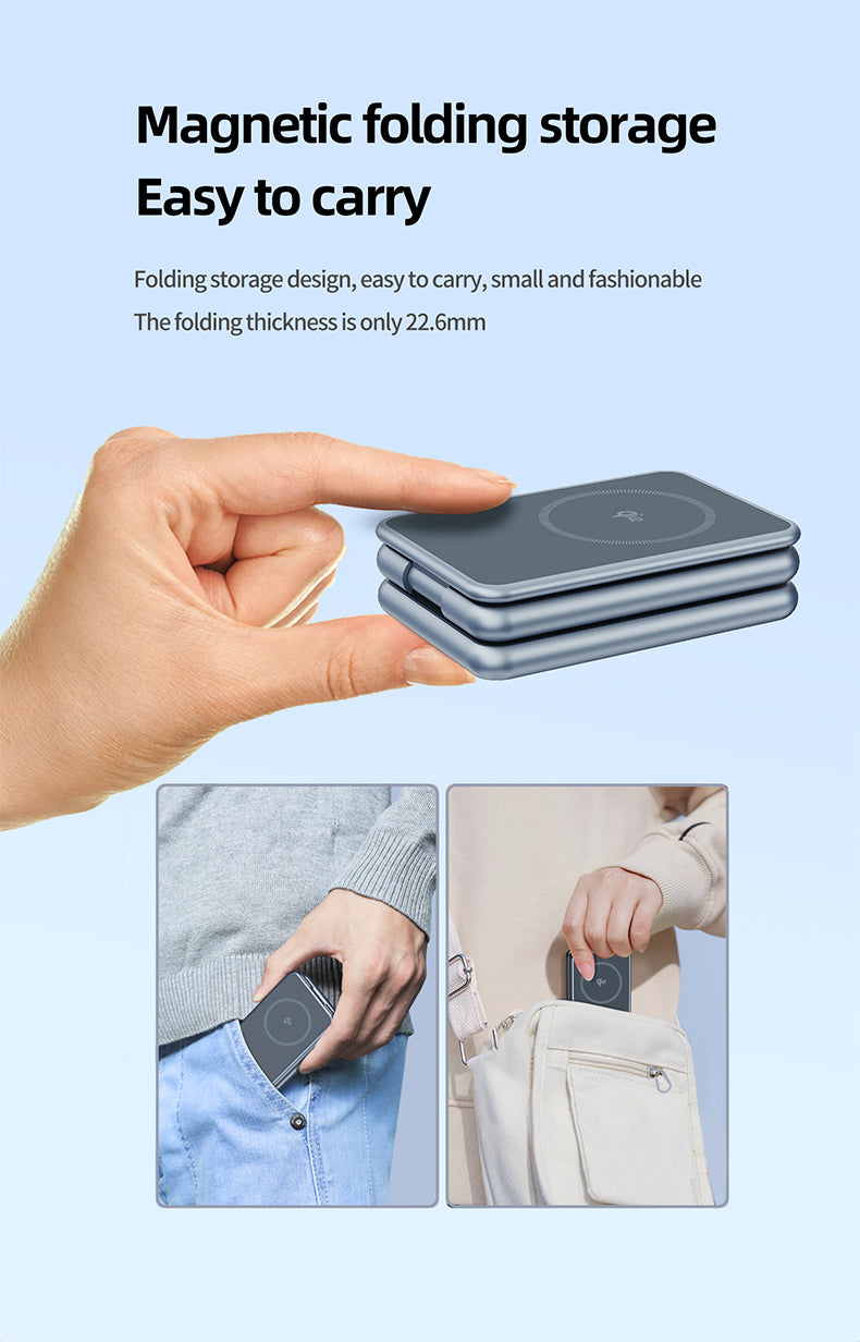 FlexCube Slim folded flat into the travel pouch
