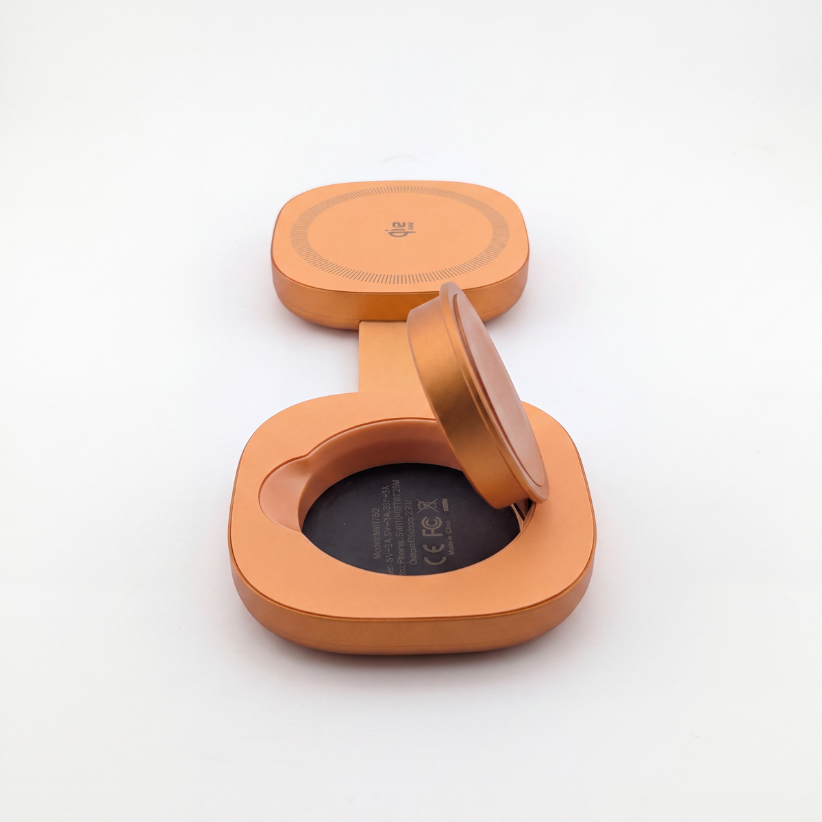 FlexMini Duo in Orange, open, side view