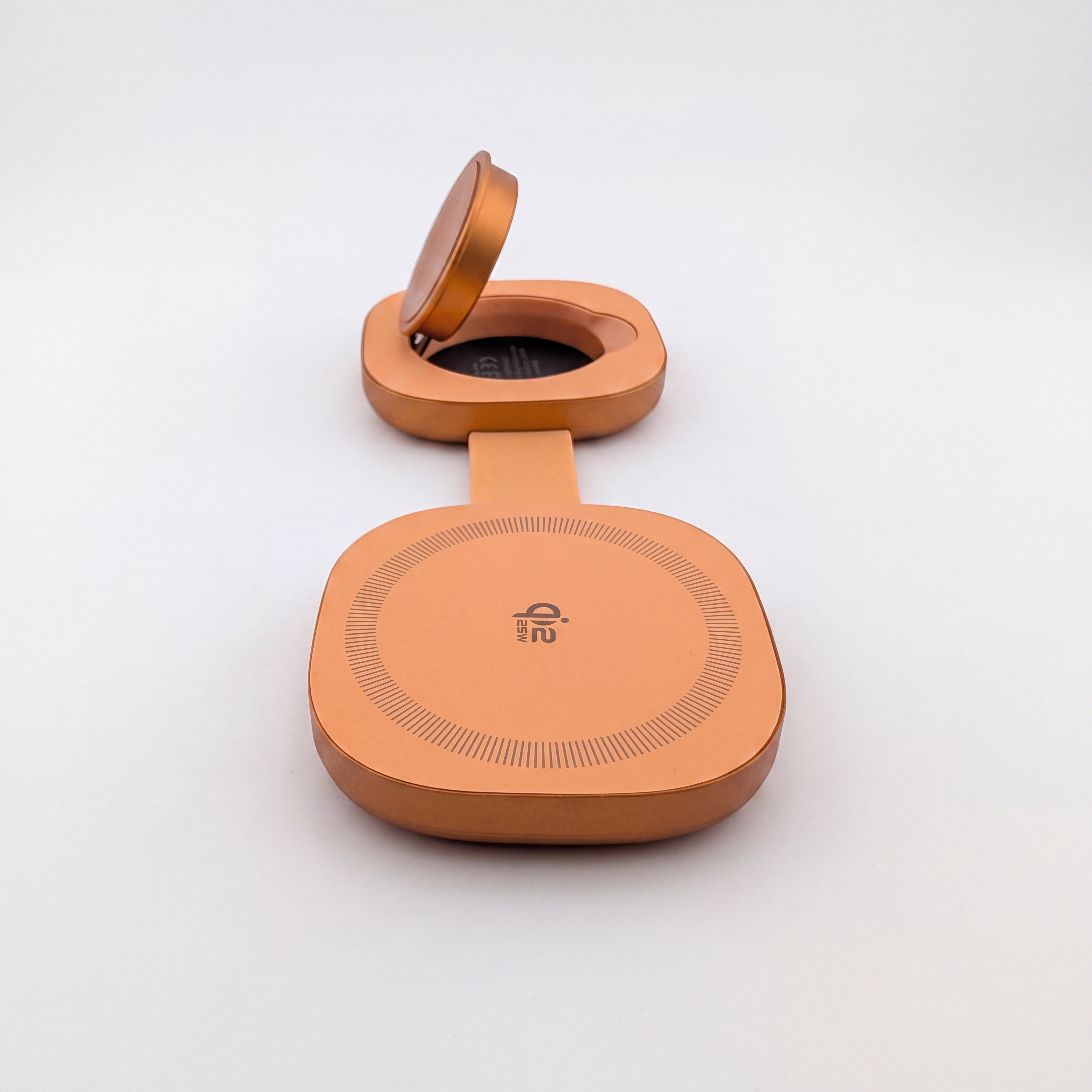 FlexMini Duo in Orange, open, side view