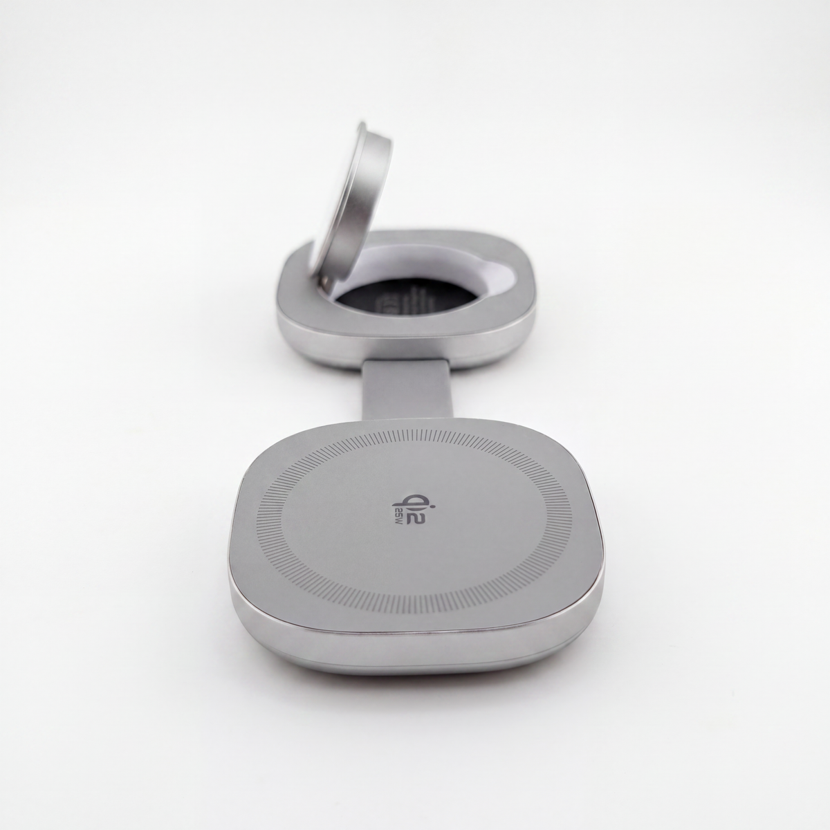 FlexMini Duo in Glacier Gray, folded, side view