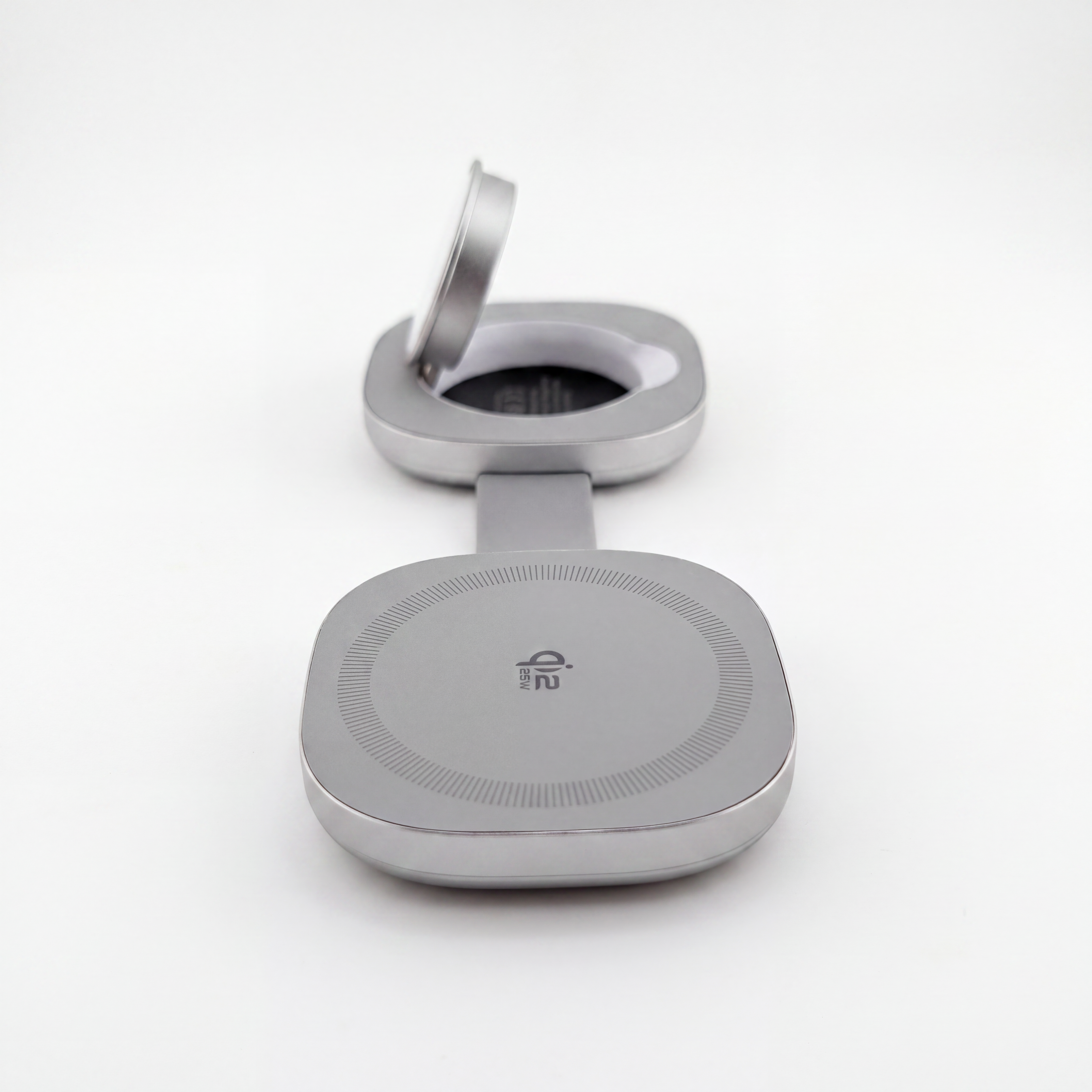 FlexMini Duo in Glacier Gray, folded, side view