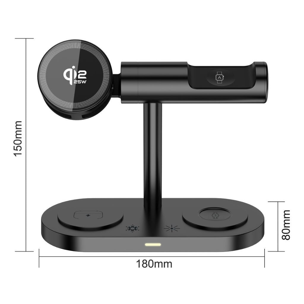FlexAura - Qi2.2 | 25 Watts Nightstand Charger for Apple and Android