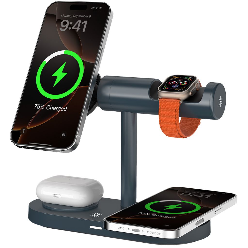 FlexAura - Qi2.2 | 25 Watts Nightstand Charger for Apple and Android