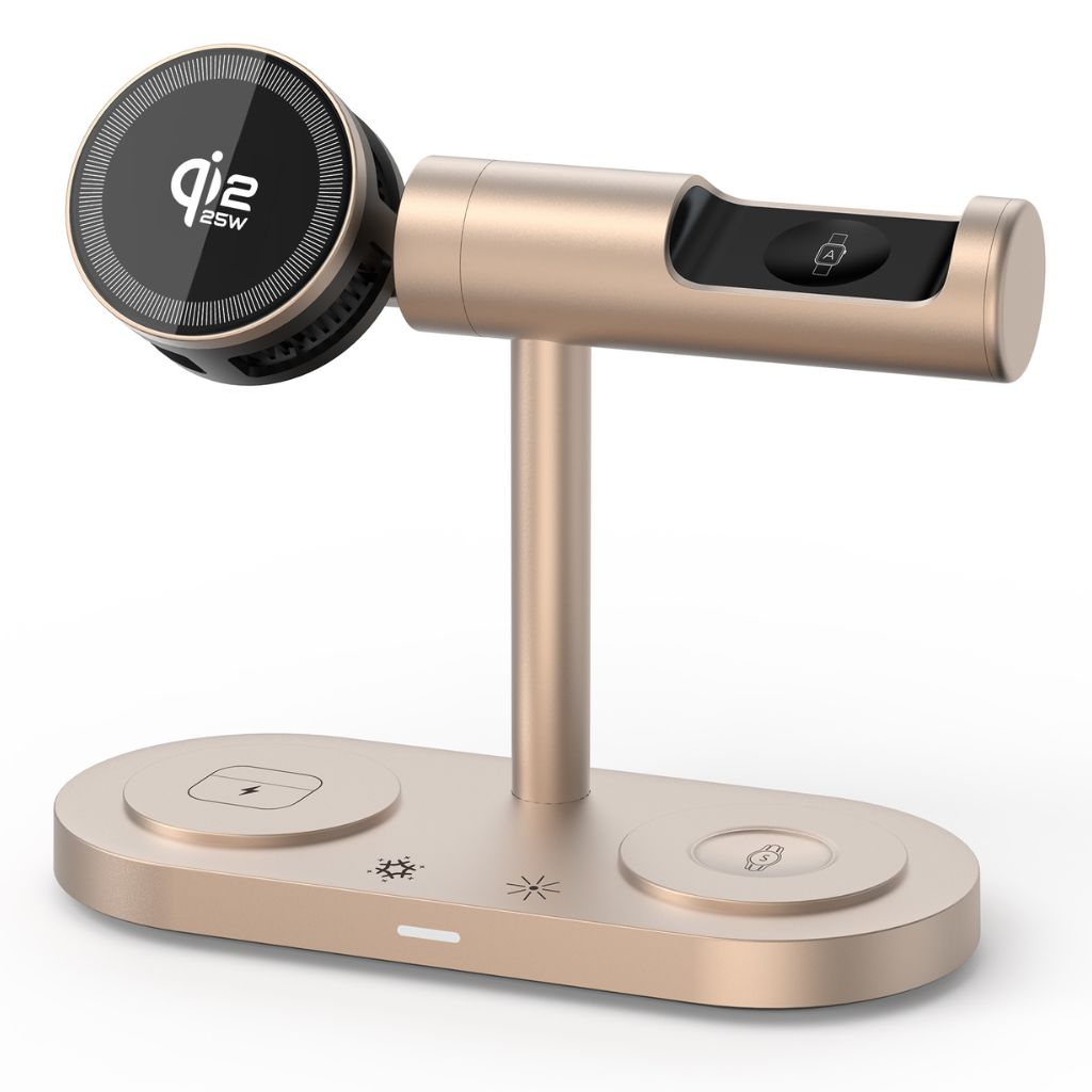FlexAura - Qi2.2 | 25 Watts Nightstand Charger for Apple and Android