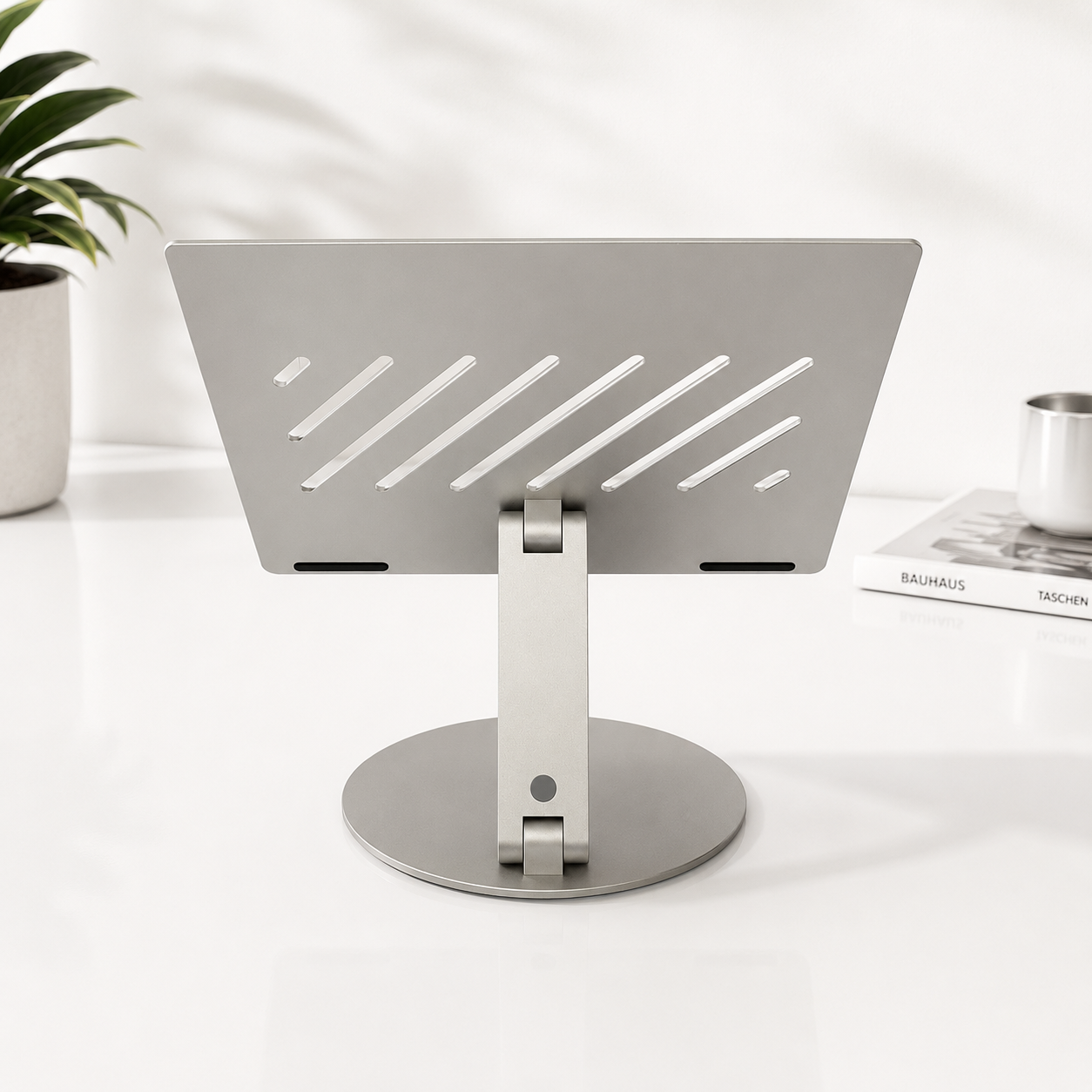 FlexStand laptop stand with HDMI connected to external monitor#Style_FlexStand - Laptop Stand