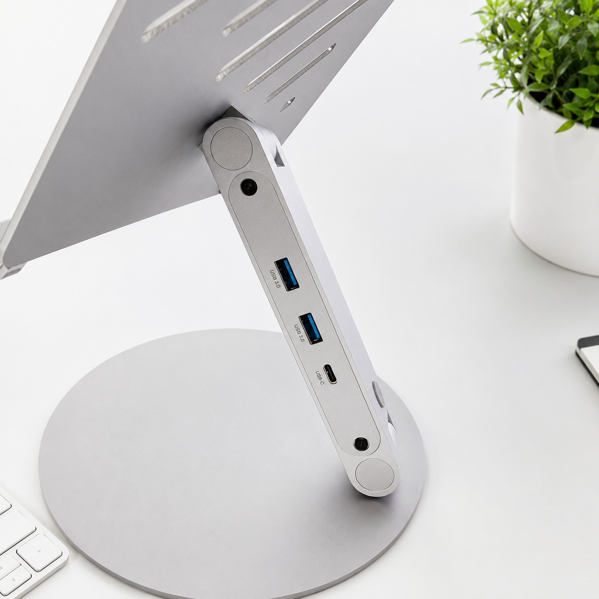 FlexStand aluminum alloy build with open airflow design#Style_FlexStand - Laptop Stand
