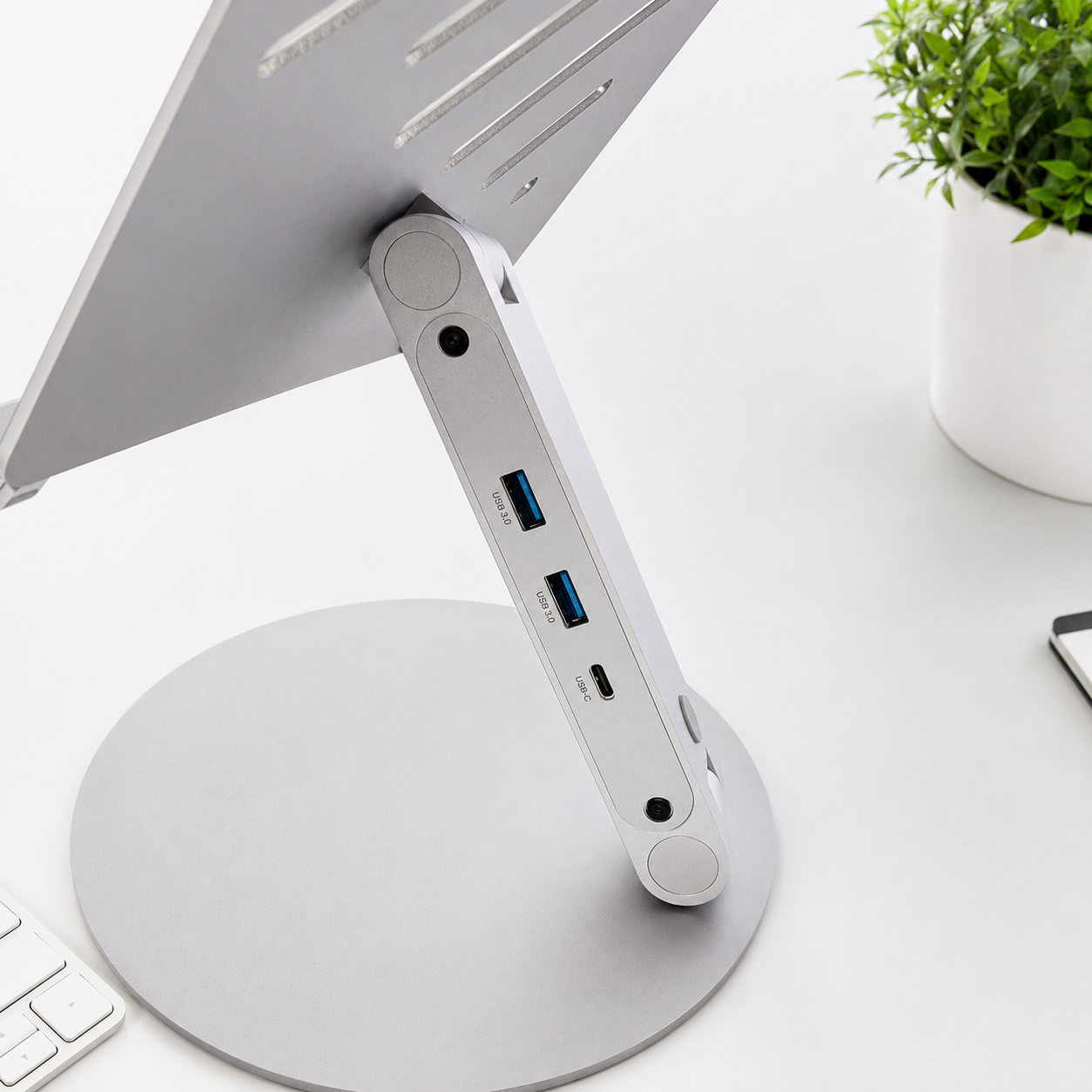 FlexStand aluminum alloy build with open airflow design#Style_FlexStand - Laptop Stand