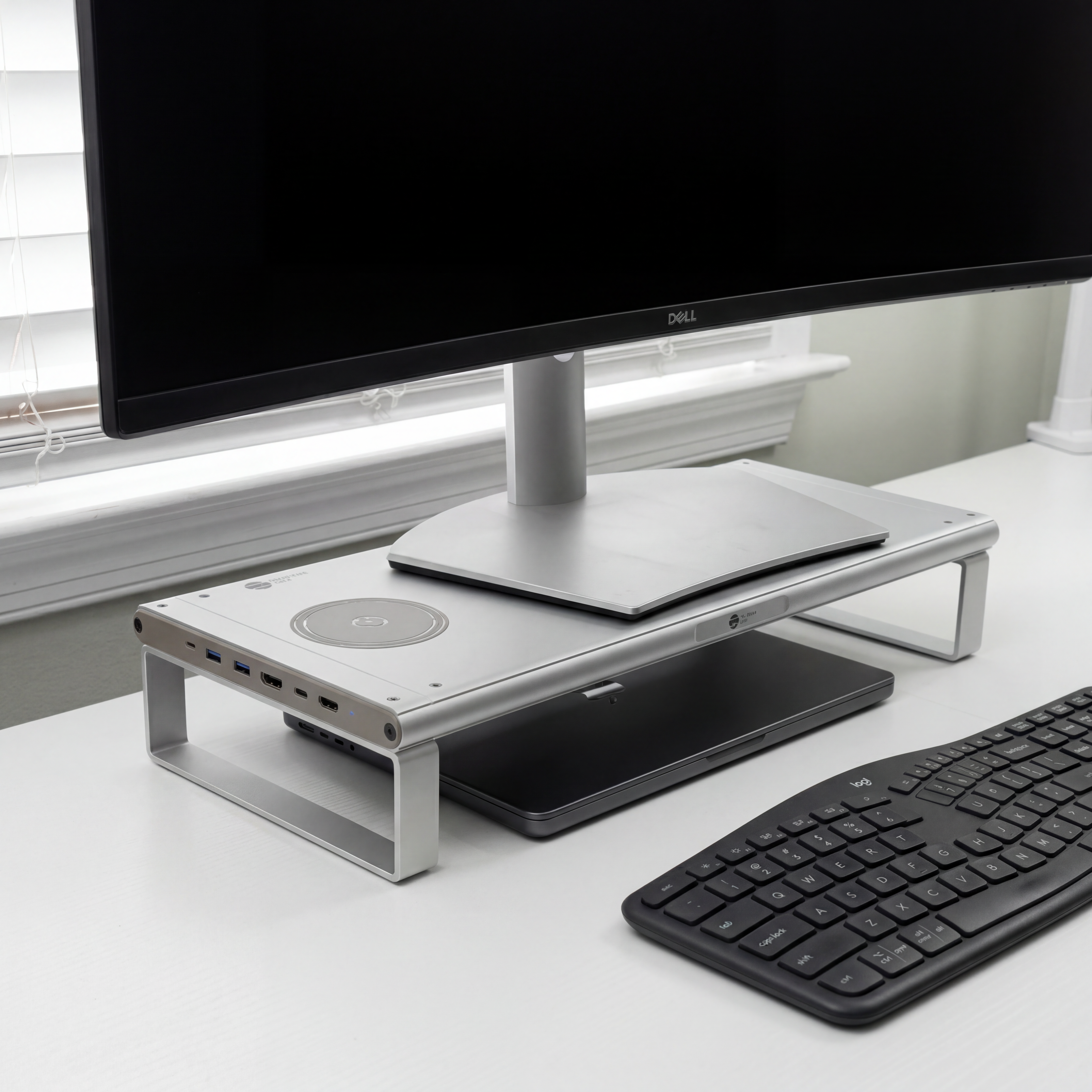 FlexRise port angle with blank screen#Style_FlexRise - Desktop Riser