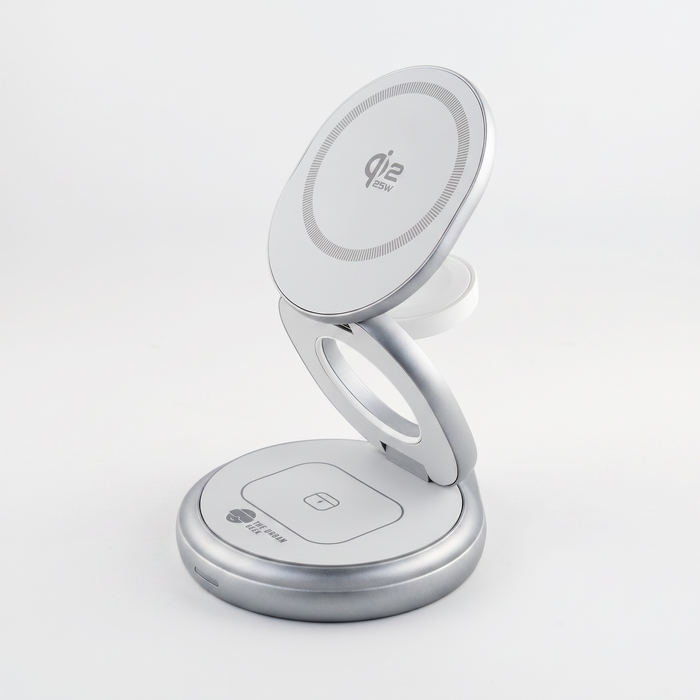 FlexOrb – Qi2 25W Swivel 3-in-1 Wireless Charger