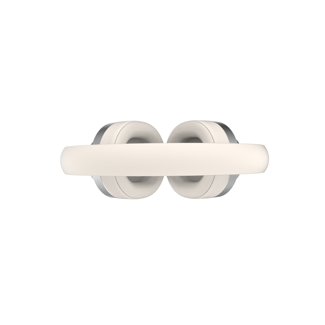 Groove Studio White headphones, top-down view showing the ear cushions