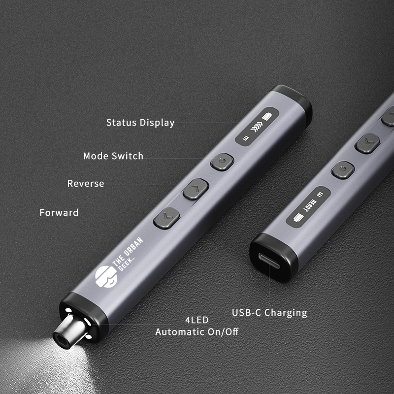 Electric Screwdriver Set, Built in LED Light, Magnetic Bits, 78 bits, USB-C Rechargeable, Adjustable Torque & Speed Control