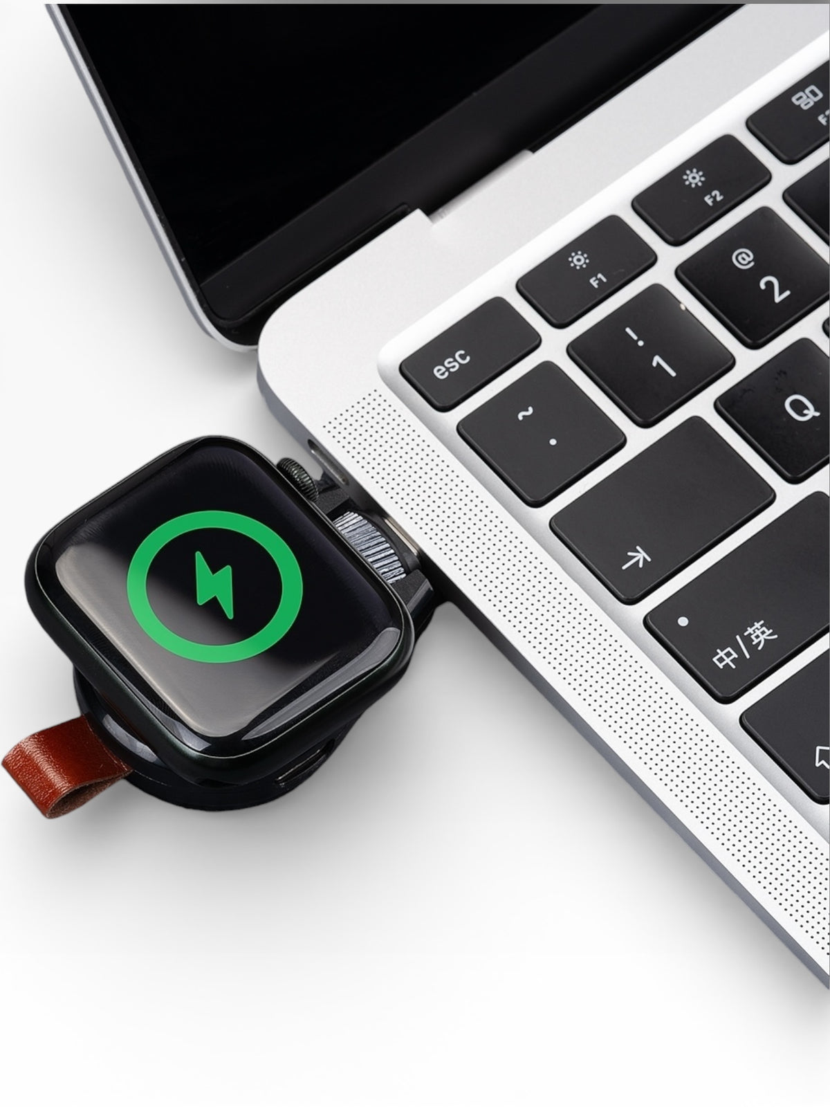 WatchPlug – Magnetic Watch Charger (USB-C) for Apple watches can be plugged directly to laptop