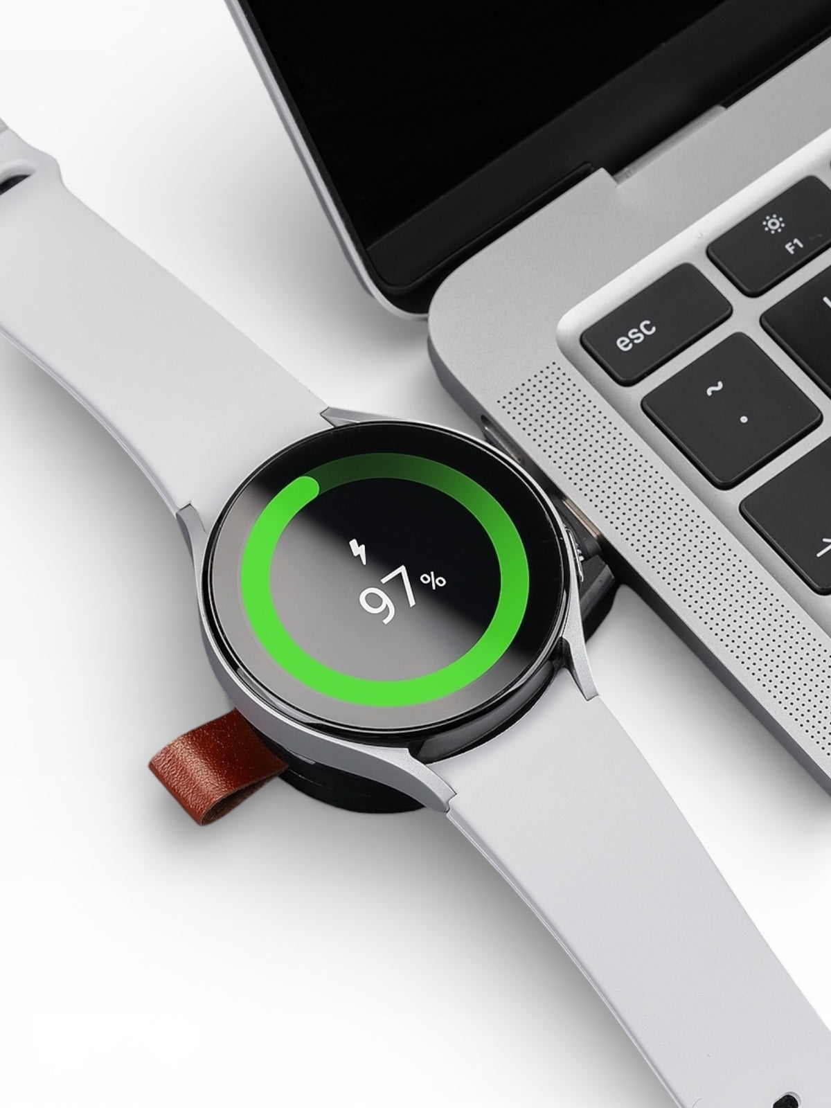 WatchPlug – Magnetic Watch Charger (USB-C) for Samsung watches can be plugged directly to laptop