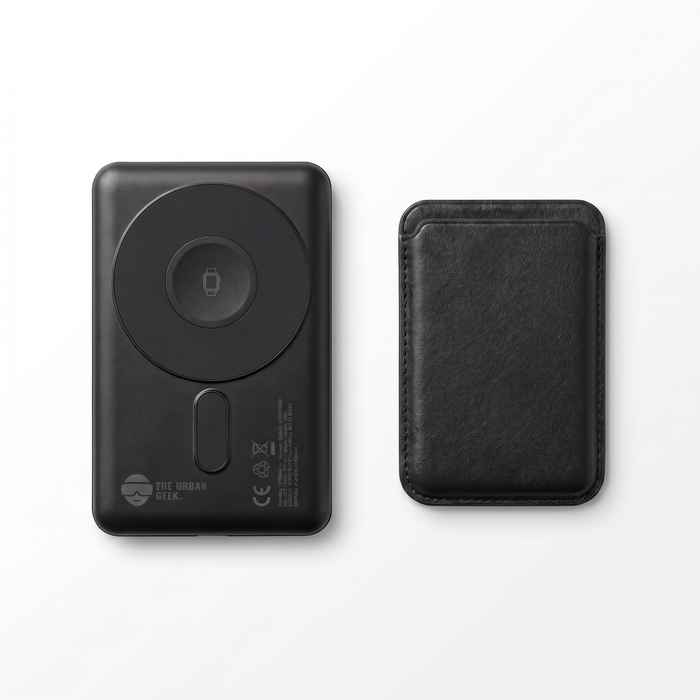 PowerGo Slim 5000mAh Magnetic Portable Charger with Wallet