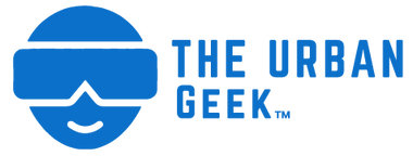 Logo of 'The Urban Geek' with a stylized face wearing goggles on a white background.