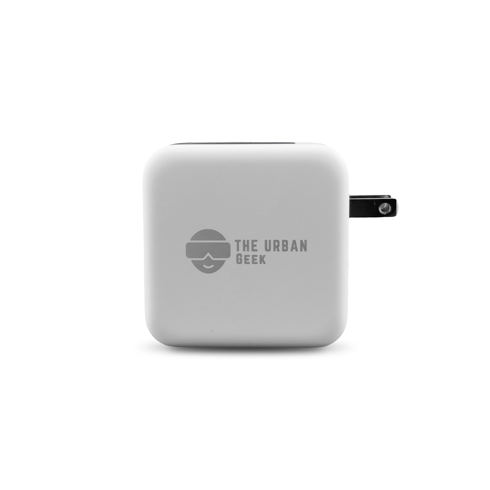 The Urban Geek white PowerPort 100 100W 4-Port USB-C charger