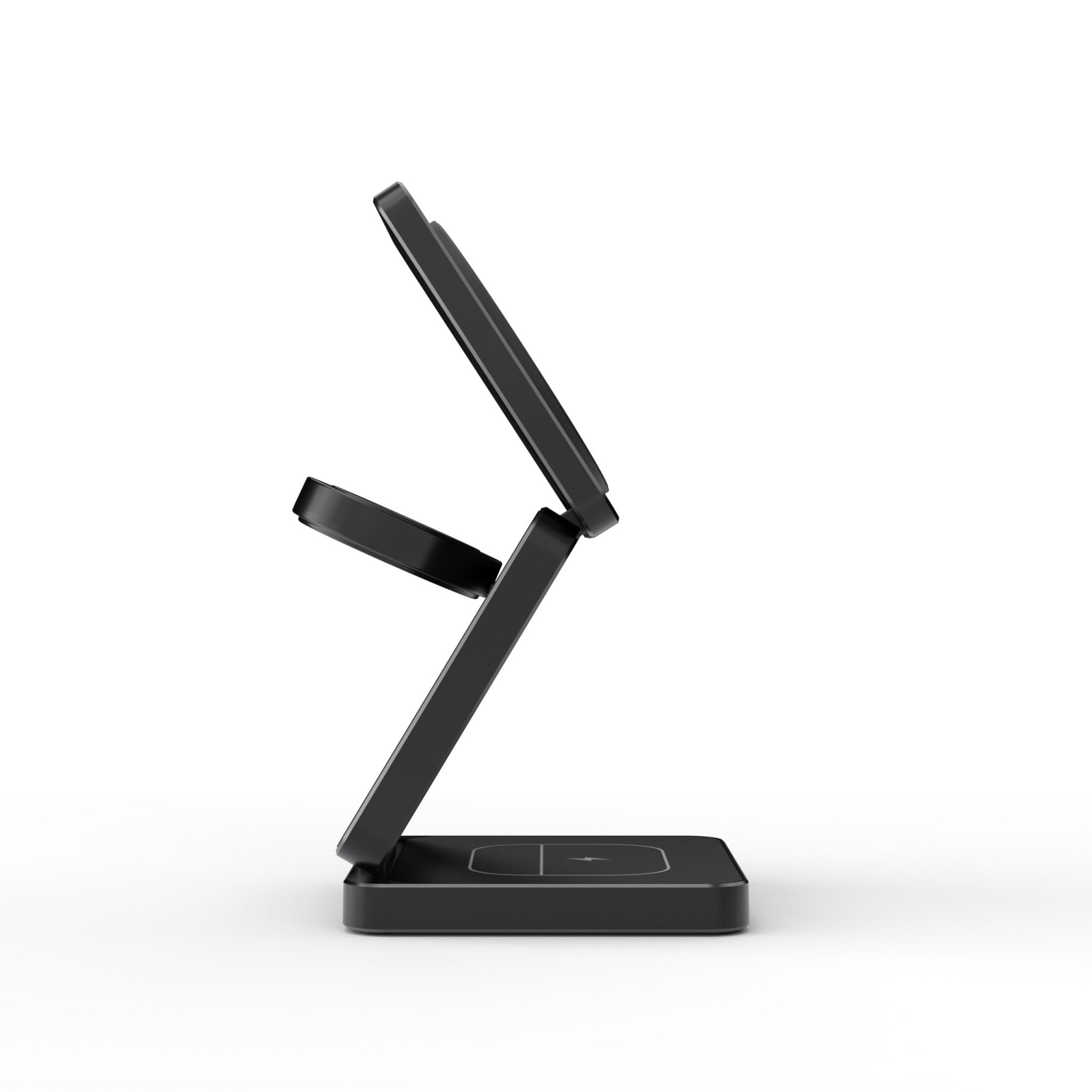 FlexCube Lightweight Qi2 3-in-1 travel wireless charger - Black - The Urban Geek