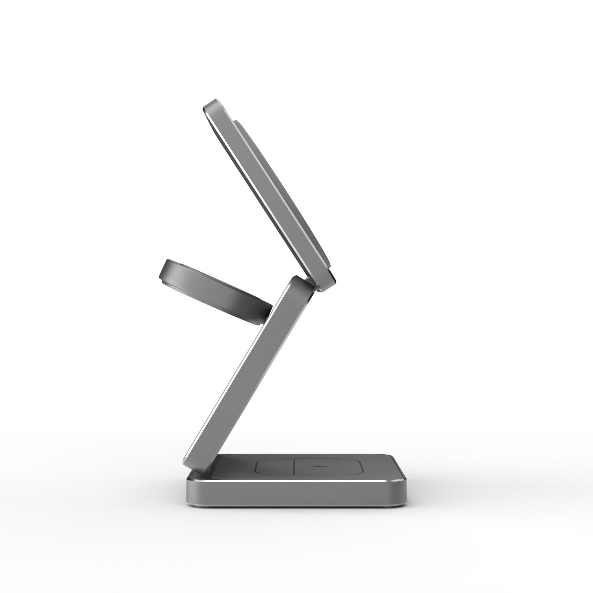 FlexCube Lightweight Qi2 3-in-1 travel wireless charger - Gray - The Urban Geek