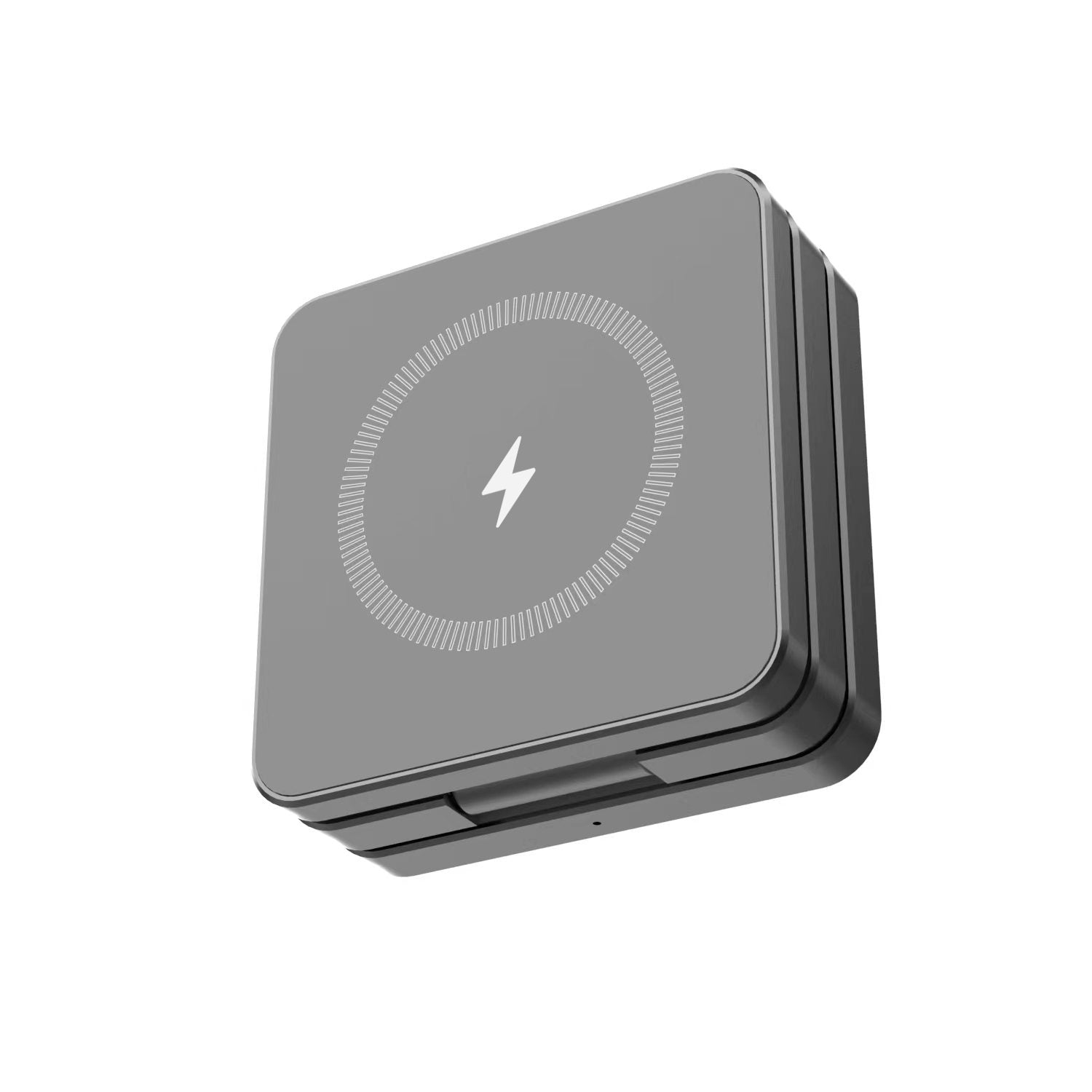 FlexCube Lightweight Qi2 3-in-1 travel wireless charger - Gray - The Urban Geek