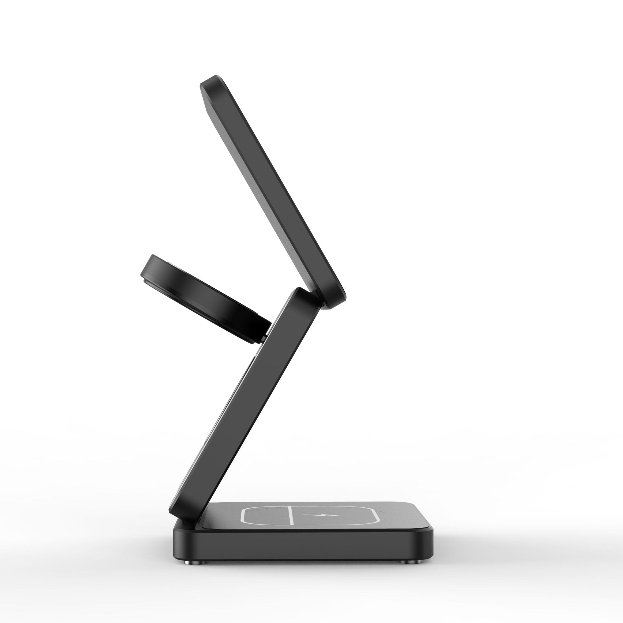 FlexCube Lightweight Qi2 3-in-1 travel wireless charger - Black - The Urban Geek