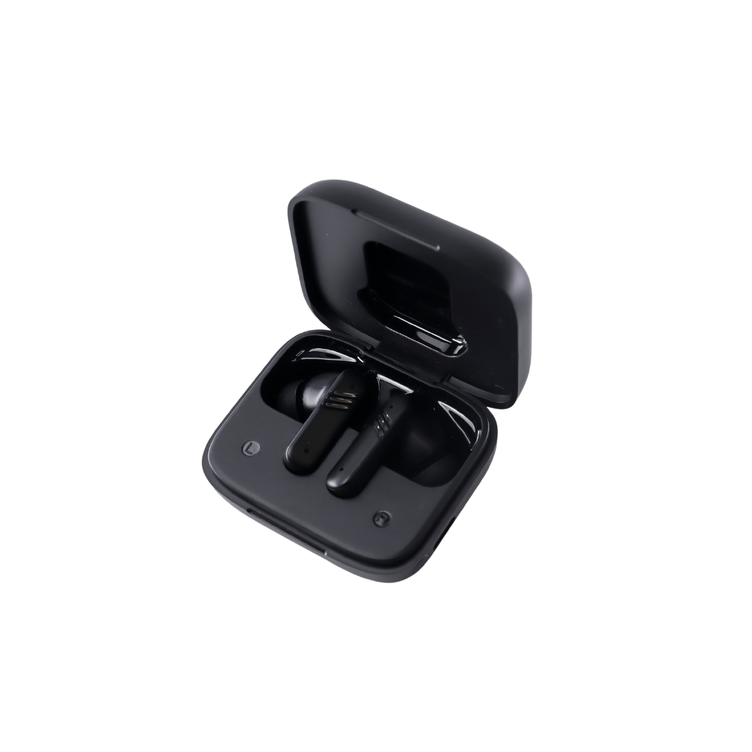 The Urban Geek WaveBuds Wireless Noise Cancelling Earbuds with open case
