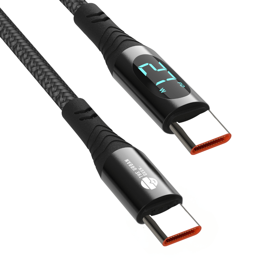 TheUrbanGeek Link Core USB-C Fast Charging and Data Cable with Power Display (100W) - TheUrbanGeek