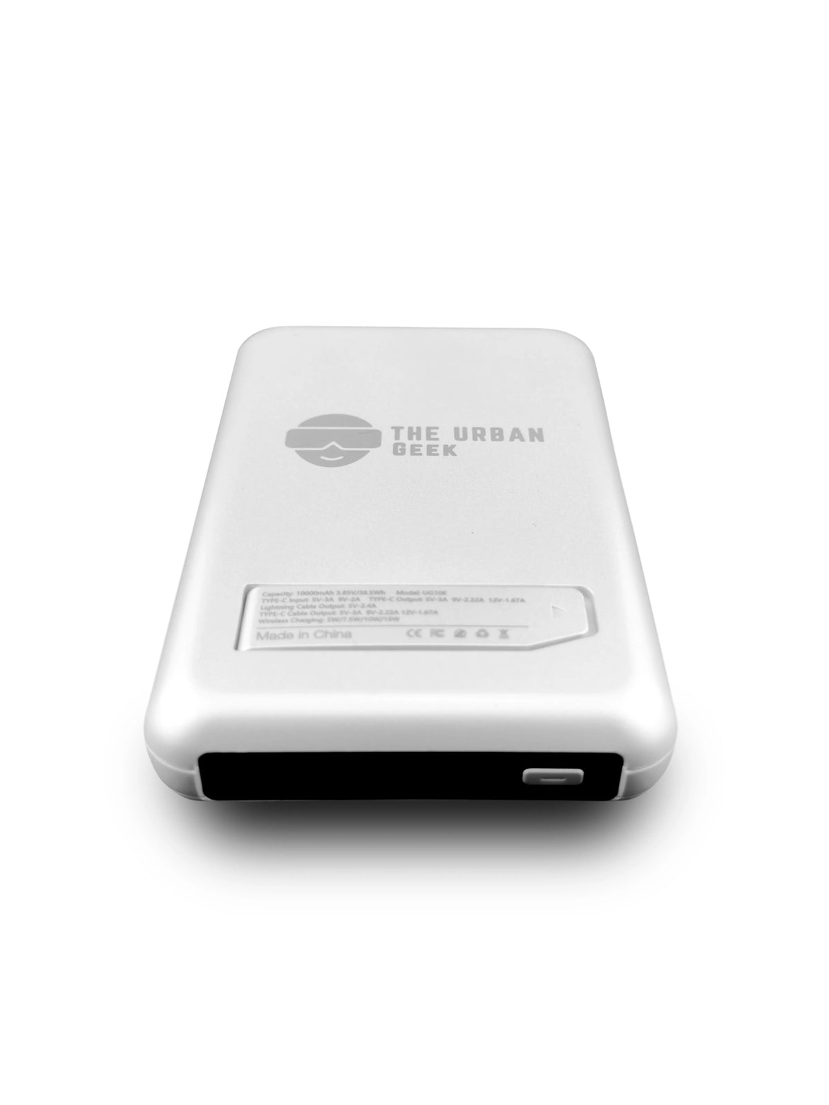 The Urban Geek Magnetic Wireless 4-in-1 power bank with 10,000 mAh Capacity